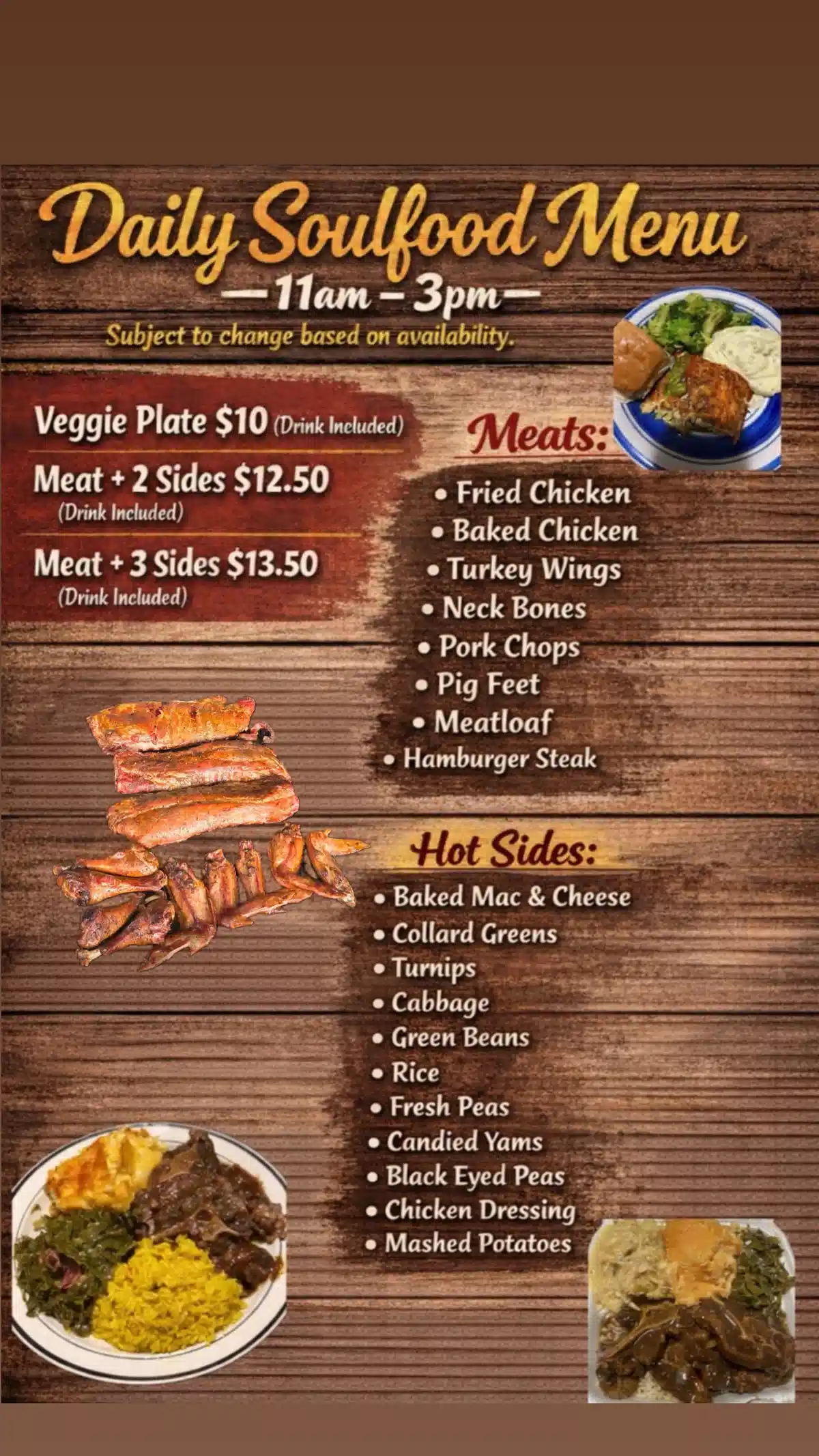 Mama Dim Soul Food & Catering Menu